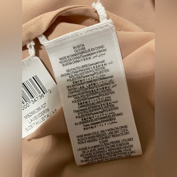 BCBG Max Azria Lysa Flounce Asymmetrical Dress - NEW with Tag Size 8 Lav… - Picture 7 of 9